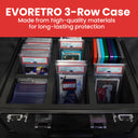 EVORETRO Aluminum Graded Card Storage Box, TSA Lock