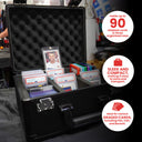 EVORETRO Aluminum Graded Card Storage Box, TSA Lock