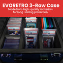 EVORETRO Aluminum Graded Card Storage Box, TSA Lock