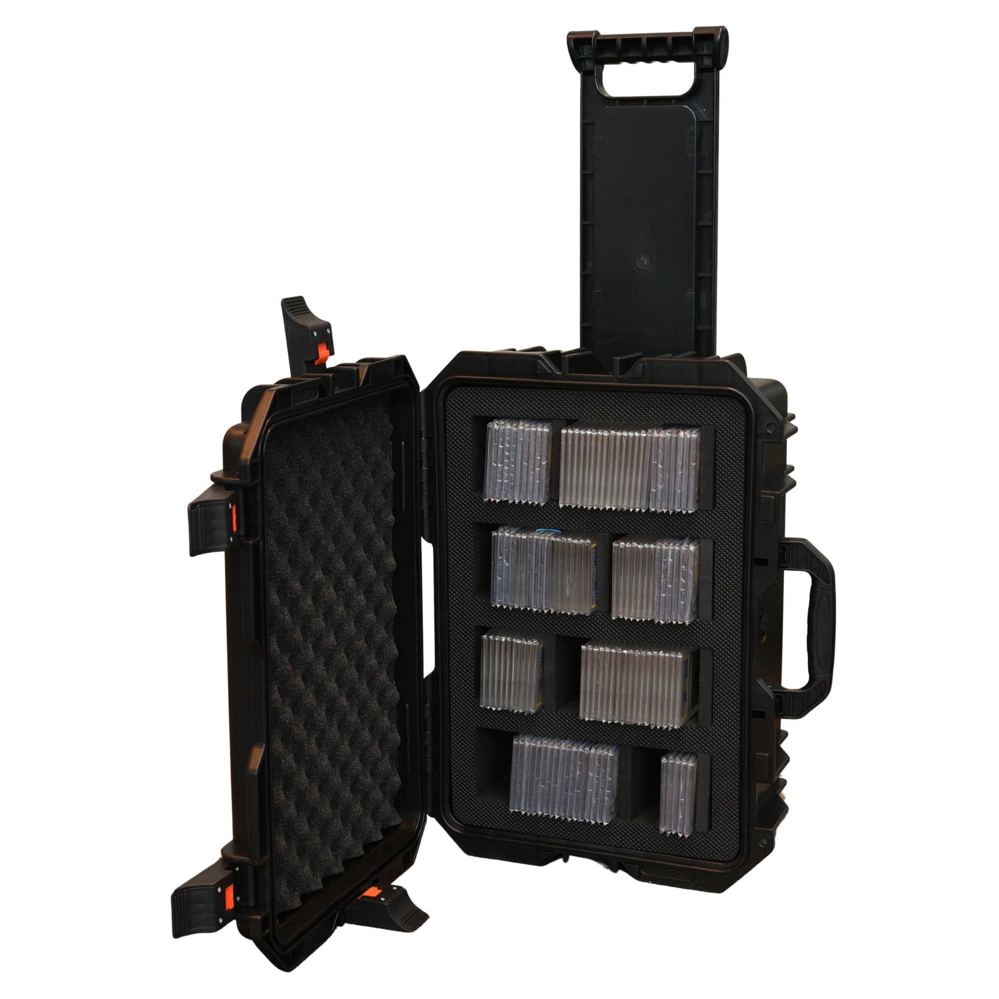 EVORETRO Travel Roller Case for Graded Cards – 4-Row Heavy-Duty Build ...