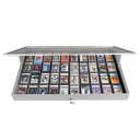 EVORETRO Lockable Aluminum Display Case 36 x 24 x 4" Silver– Secure Showcase for Collectibles