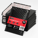 50x EVORETRO Poly Bubble Mailers  4x6" – Black Protective Shipping Envelopes