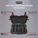 EVORETRO Travel Roller Case for Graded Cards – 4-Row Heavy-Duty Build