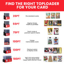 25 EVORETRO Toploader 35pt/55pt/75pt/100pt/180pt – Pack of 25 for Trading Cards